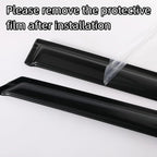 94547 Sunproof Waterproof Side Window Wind Deflector, 4pcs Protective Replacements Rain Guards Set, Window Visor fit for 2009-2019 Ford Fiesta (Only for Hatchback Not for Sedan)