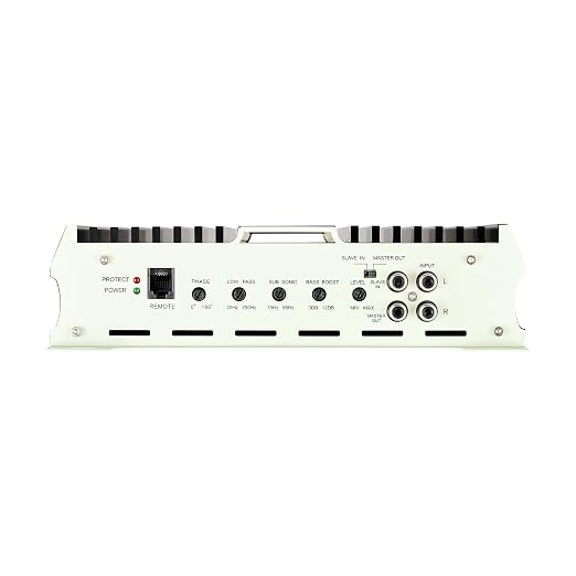 Monoblock Car Amplifier, 400W RMS MAX, 1/2/4 Ohm Stable, 1-Channel Class D Car Audio Amplifier with Remote Subwoofer Level Control, Low Pass Filter, Bass Boost & Phase Shift, Volume Controller