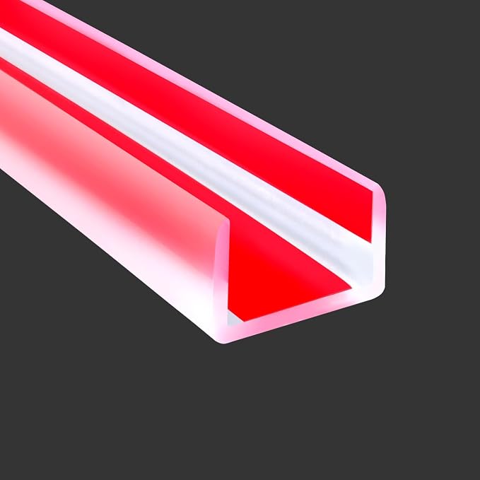 Clear Rubber Edge Trim, Self-Adhesive Cabinet Door Edge Guard, Size 3/4"(19mm), Fit 18-20mm, Flexible U Shaped Edge Banding, Peel and Stick U Shaped Baby Proof Protector for Plywood, Furniture, 20Ft