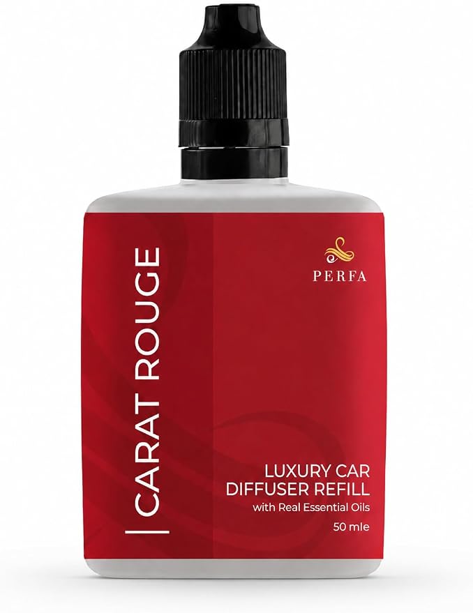 Inspired by Baraccart Car Freshener Scent For Women | Sweet Wood, White Floral, Clean Musk Scented Air Freshener | Long-Lasting Perfume Style Automotive Fragrance Oil Diffuser | Carat Rouge by