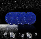4pcs Bling Car Cup Holder Coaster, 2.75 inch Anti-Slip Shockproof Universal Fashion Car Coasters Insert Bling Crystal Rhinestone Automotive Interior Accessories for Women (Blue)