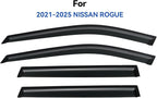 Window Visors Rain Guards for 2021-2026 Nissan Rogue, Out-Channel Window Vent Wind Deflectors Visors Shades for 21-26 Rogue (Not for Nissan Rogue Sport & Select)