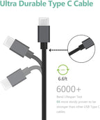 Rapid USB C Car Charger, Compatible for Samsung Galaxy S26/S25 Plus/Ultra/S24/S23/S22/S21/Note 20/10/S20/S10+/S9/A56/A36/A50/A70, Quick Charge 3.0 Dual USB 18W Fast Car Charger+ Type C Cable 6.6ft