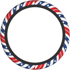 American Flag USA Patriotism Steering Wheel Cover Car Accessories Cute for Women Girls Girly Universal 15 Inch Neoprene Auto Interior Decor Anti Slip Car Truck Protector