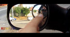 Blind Spot Mirror, HD Glass & ABS Housing, 360° Adjustable Convex Wide Angle Rear View Mirror, Stick-On Universal Fit for Car SUV Truck RV Van, Black (2, Round, Black Stick)