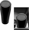 Car Trash Can with Lid, Mini Car Garbage Bin Leakproof Cup Holder Trash Can, Multipurpose Organizer Door Pocket Trash Cup Fits Auto Home Office, Universal Garbage Can (Black)