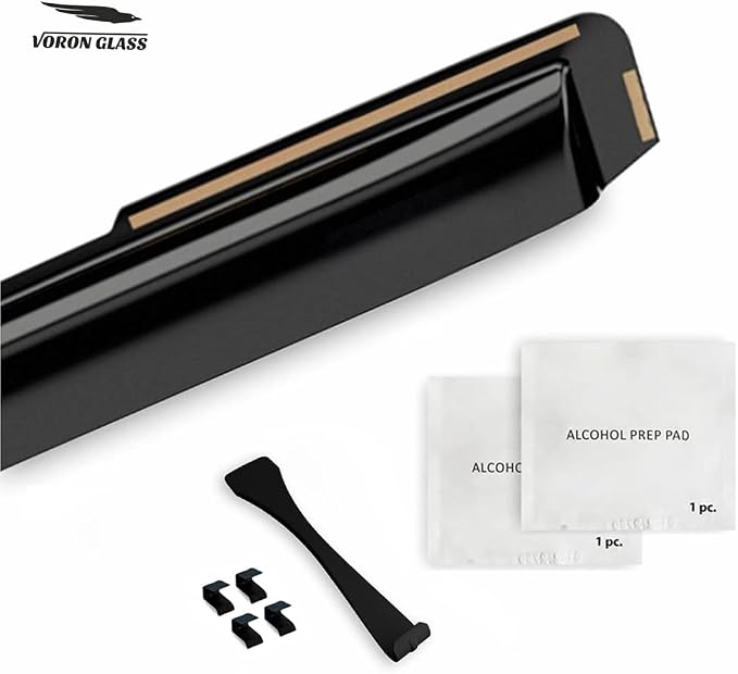 Voron Glass in-Channel Extra Durable Rain Guards for Trucks GMC Sierra 2014-2018 Crew Cab, Window Deflectors, Vent Window Visors, 4 Pieces - 200446