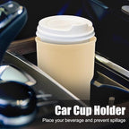 Car Cup Holder Hook, Wear-Resistant Auto Drink Holder 3.54'' Caliber Window Door Cup Holder with Ventilation Clip for Coffee Water Bottles Key Coin