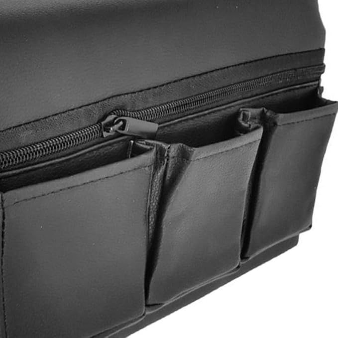 Car Window Armrest Storage Box – Leather Door Armrest Pad with Pocket, 8.5In Wide, Keeps Phone & Keys Organized, Easy Install & Clean, for Sedans, SUVs, Trucks