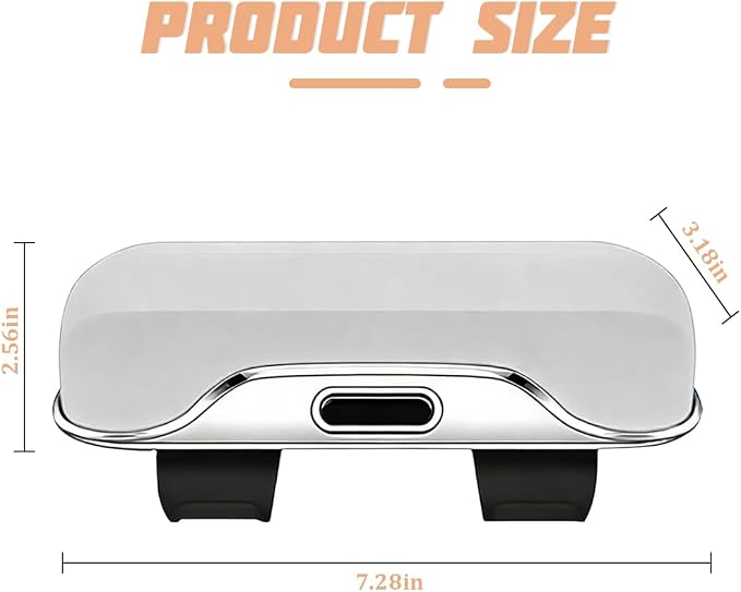 Sunglasses Holder for Car Sun Visor, Protective Automotive Eyeglasses Storage Case Hanger, Soft Vehicle Interior Glasses Organizer Box Accessories, Universal Fit (White)