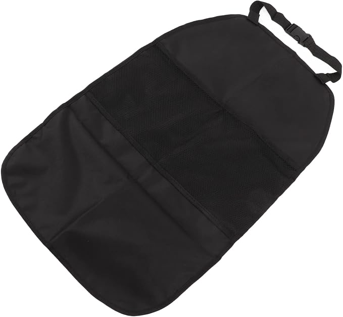 Black Anti Kick Mat Car Backseat Protector Cover Organizer for Universal Fitment 25.59x16.93in
