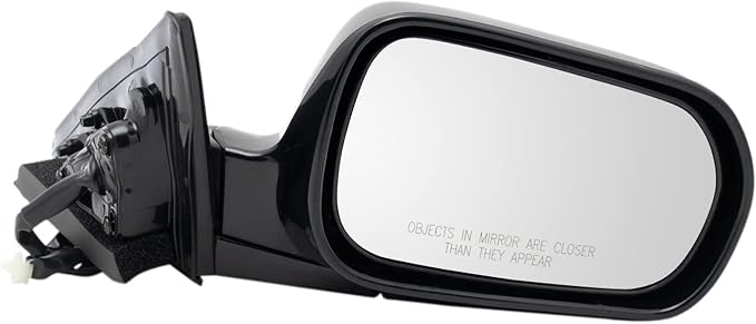 Passenger Side Mirror Assembly Power Paint to Match Smooth Black Foldaway Compatible with 1999-2002 Honda Accord Coupe