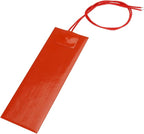 4PCS 12V 20W Silicone Heating Pad Rubber Flexible Heater Mat 50mm X 150mm