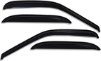 Extra Durable Tape-on Auto Window Visor, Fit 2000-2006 Chevrolet Tahoe/GMC Yukon, 2001-2006 Yukon Denali, 2002-2006 Cadillac Escalade (Standard), Original Rain Guard Deflector, Smoke, 4Pcs
