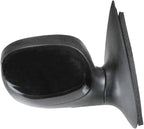 Passenger Side Mirror Assembly Manual Adjustment Non-Heated No Memory Black Compatible with 1997-2002 Ford F150 1997-1999 F250 Without Aspherical Glass FO1321178