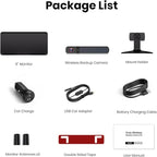 6" Solar Wireless Backup Camera: No Drilling 1-Min Quick Install | Dual Antenna for Smooth Live View, 1080P Screen with Color Night Vision, Long Battery & Solar Recharge for Car Truck Trailer