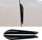 Craedli 2PCS Car Door Edge Guards, Anti-Scratch Car Door Protector, Universal Self-Adhesive Auto Side Door Anti-Collision Trim Strips, Exterior Rearview Bumper Protective Sticker for Cars (Black)