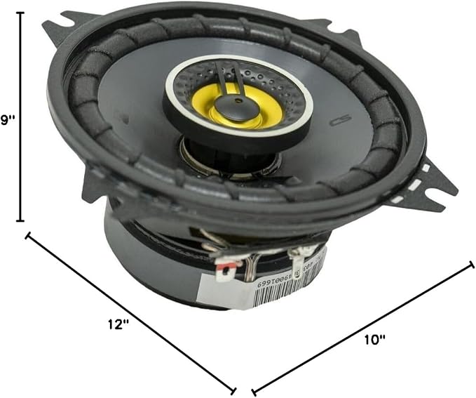 46CSC44 CS-Series CSC4 4-Inch (100mm) Coaxial Speakers, 4-Ohm (Pair)