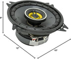 46CSC44 CS-Series CSC4 4-Inch (100mm) Coaxial Speakers, 4-Ohm (Pair)