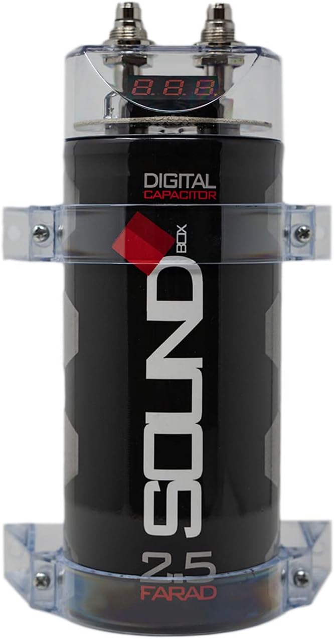SCAP2D, 2.5 Farad Digital Capacitor for Car Audio - 2500 Watts