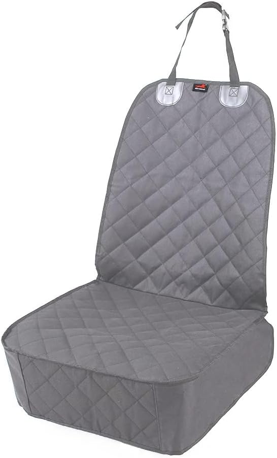 Dog Car Seat Cover 2 Pack, Waterproof Front Seat Car Cover for Cars, Trucks, and Suvs, Pet Front Cover for Cars, Nonslip Dog Seat Cover Grey