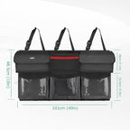 Oasser Back Seat Trunk Organizer Hanging Car Organizer Foldable Cargo Storage with 6 Large Pockets 3 Adjustable Straps 40x19inch
