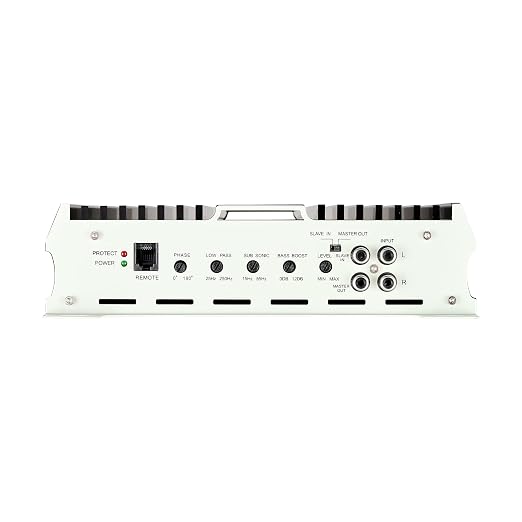 Monoblock Car Amplifier, 800W RMS MAX, 1/2/4 Ohm Stable, 1-Channel Class D Car Audio Amplifier with Remote Subwoofer Level Control, Low Pass Filter, Bass Boost & Phase Shift, Volume Controller