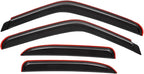 in-Channel Auto Window Visor, Fit 2000-2006 Chevrolet Tahoe & GMC Yukon, 2001-2006 Yukon Denali, 2002-2006 Cadillac Escalade (Standard), UV-Protect Rain Guard Wind Deflector, Smoke, 4-Pcs