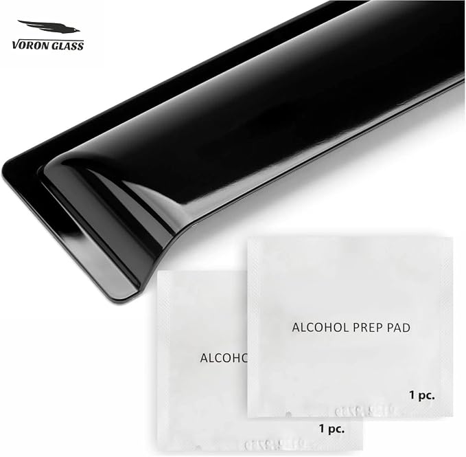 Voron Glass Tape-on Extra Durable Rain Guards for Toyota Corolla 2020-2026 Sedan, Window Deflectors, Vent Window Visors, 4 Pieces - 100791