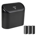 2 Packs Mini Car Trash Can Bin with Lid and 150pcs Trash Bags,Car Trash Can Bin,Car Garbage Trash Can Storage for Front Back Seat Accessories (2)… (1)