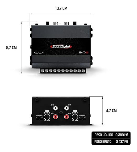 Amplifier (400W 4 Channels)