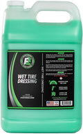Wet Tire Dressing Spray - Extremely High Shine Tire Dressing for That Wet Look - No Sling, Non-Greasy Silicone Formula with UV Protection - Easy to Apply, Minimal Cure Time - 128 fl oz