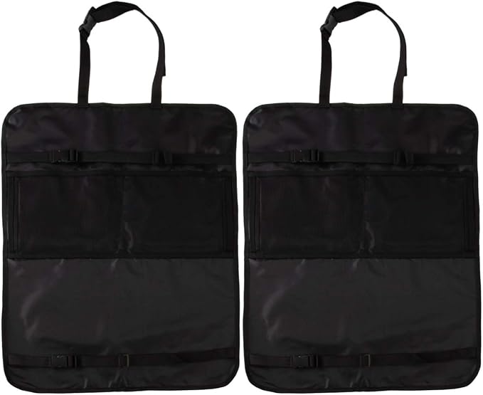 Teknon (2 Pack Car Seat Protector Kick Mats Backseat Organizer Car Seat Covers Kick Mat With Storage Pockets