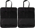 Teknon (2 Pack Car Seat Protector Kick Mats Backseat Organizer Car Seat Covers Kick Mat With Storage Pockets