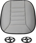 Car Seat Cushion Pad, Memory Foam Automotive Butt Cushion with Non-Slip Silicone Bottom, Breathable Driver Seat Protector for Vehicle, Home and Office Chairs (Grey)