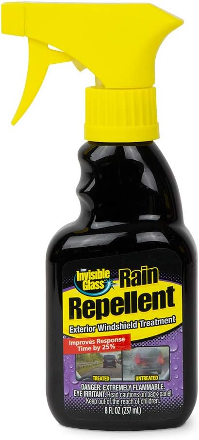 92482 Premium Rain Repellent for Exterior Window Treatment for Automotive Glass and Windshields to Protect Against Rain, Snow, and Sleet, 8 Fl Oz, Pack of 1