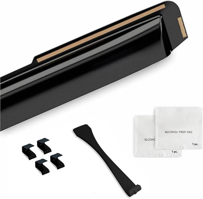 Voron Glass in-Channel Extra Durable Rain Guards for Trucks Dodge Ram 1500 2009-2018 Quad Cab, Window Deflectors, Vent Window Visors, 4Pieces - 230099