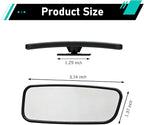2 PCS Car Blind Spot Mirrors, Anti-glare Adjustable High-definition Mirrors, Rectangular Wide Angle Rear View Auxiliary Glass, Self-adhesive Accessory for Most Vehicles (Black)