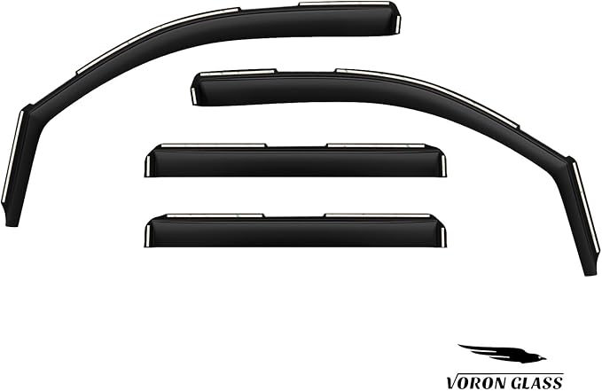 Voron Glass in-Channel Extra Durable Rain Guards for Cadillac Escalade ESV 2015-2020, Window Deflectors, Vent Window Visors, 4 Pieces - 200610