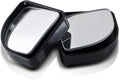 2PCS Car Fan Shaped Blind Spot Mirrors, Safety HD Glass Wide Angle Adjustable Car Convex Side Mirrors, Rearview Mirror with Adhesive, Vehicle Parking Auxiliary Mirror for SUV Truck (Black)
