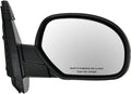 Passenger Side Mirror Assembly Manual Adjustment Non-Heated No Memory Textured Compatible with 2007-2013 Chevrolet Silverado 1500 3500 HD GMC Sierra 2500 2007-2011