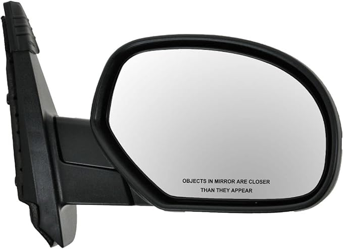 Passenger Side Mirror Assembly Manual Adjustment Non-Heated No Memory Textured Compatible with 2007-2013 Chevrolet Silverado 1500 3500 HD GMC Sierra 2500 2007-2011