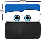 Truck Windshield Sun Shade for Car Windshield Cover Interior Front Window Shades Sun Visor Protector Blocks UV Rays Must-Have Truck Accessories for Pickup, SUV, Sedan, Van, Bonneville (Blue, XL)