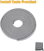 65.6ft(20m) Car Door Edge Guards Light Gray– Fits Most Vehicles, No Glue, U-Shaped, Built-in Metal Clips, Scratch and Chip Resistant – Reduces Dings in Parking Lots