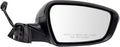 Passenger Side Power Folding Heated Paint to Match Mirror with Puddle Light Compatible with 2014-2016 Kia Forte Forte5 KI1321184