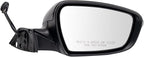 Passenger Side Power Folding Heated Paint to Match Mirror with Puddle Light Compatible with 2014-2016 Kia Forte Forte5 KI1321184