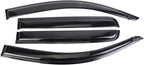 Tape-On Window Visors Deflectors Rain Guards 4 Piece Set ‎Compatible with 2008-2017 Mitsubishi Lancer