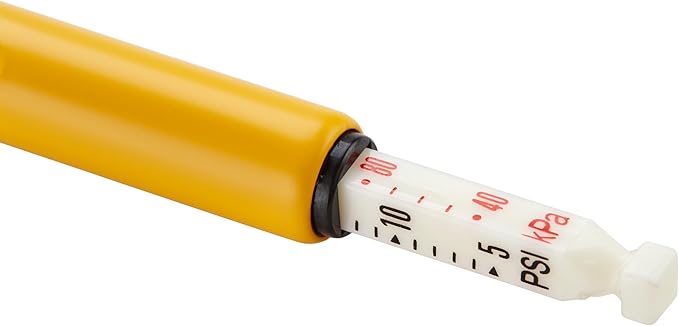 Tractor Tire Pressure Gauge for Air/Water Filled Tires, 5-50 PSI, Ideal for Air/Water Filled Tractor Tires