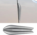 Craedli 2PCS Car Door Edge Guards, Anti-Scratch Car Door Protector, Universal Self-Adhesive Auto Side Door Anti-Collision Trim Strips, Exterior Rearview Bumper Protective Sticker for Cars (Silver)