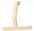JustHang Shower Squeegee for Glass Doors, All-One-Piece Award-Winning Silicone Squeegee with Built-in Hook for Bathroom, Window, Mirror, Tile Wall,Car, Streak-Free Cleaner,10-Inch Sand Beige